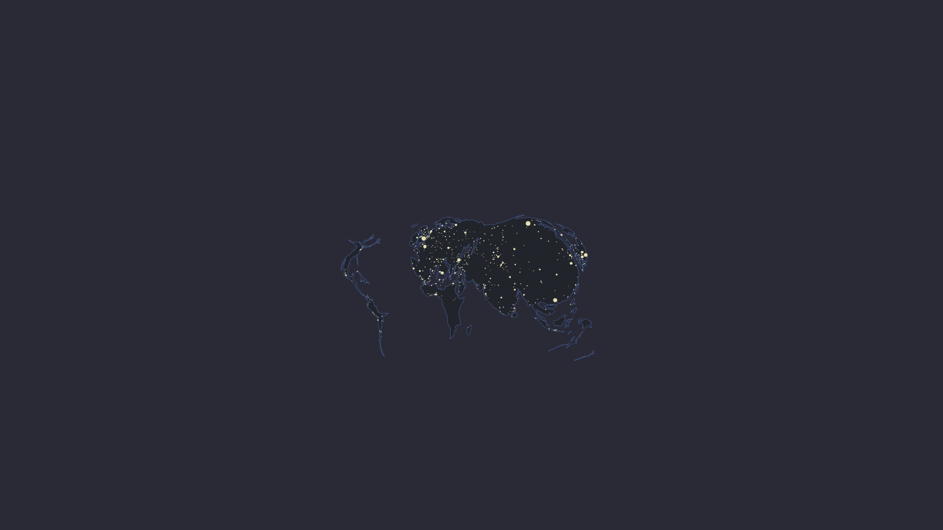 World Urban Factory, gif anim with a cartogram of the world growing over time since 1500 to 2010.